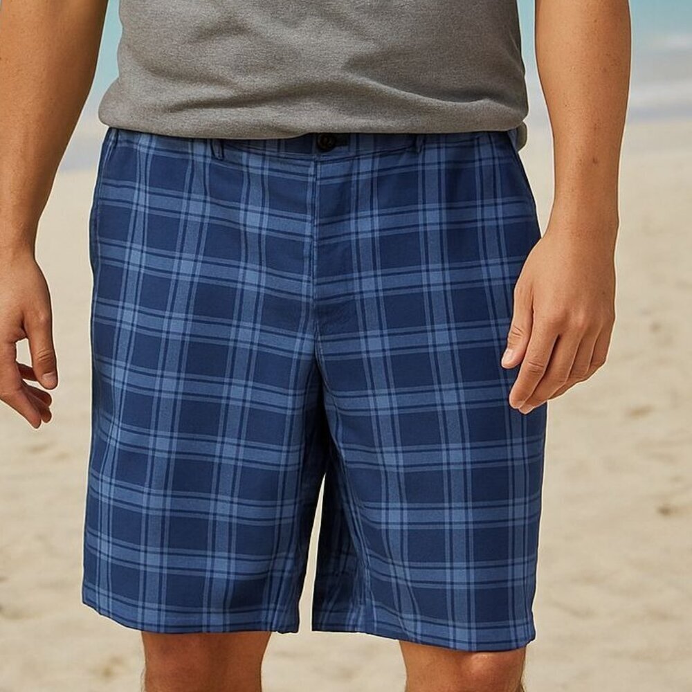 Ripzone Blue Plaid Men’s Shorts Size 42 Great Condition